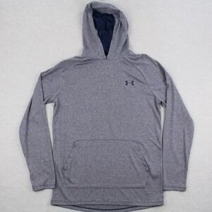 Under Armour Hoodie Mens Size S Academy/Steel Tech 2.0 Poly Heatgear Pullover